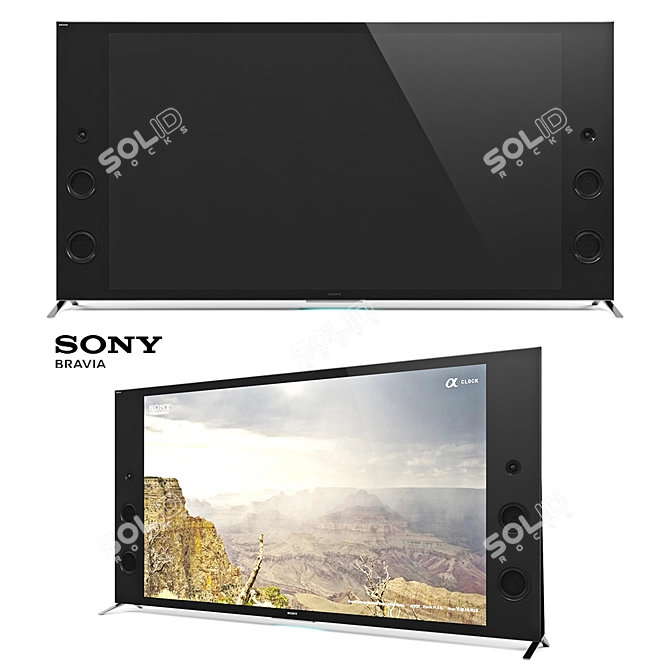 Sony X94C X93C 4K Ultra HD Smart TV 3D model image 1