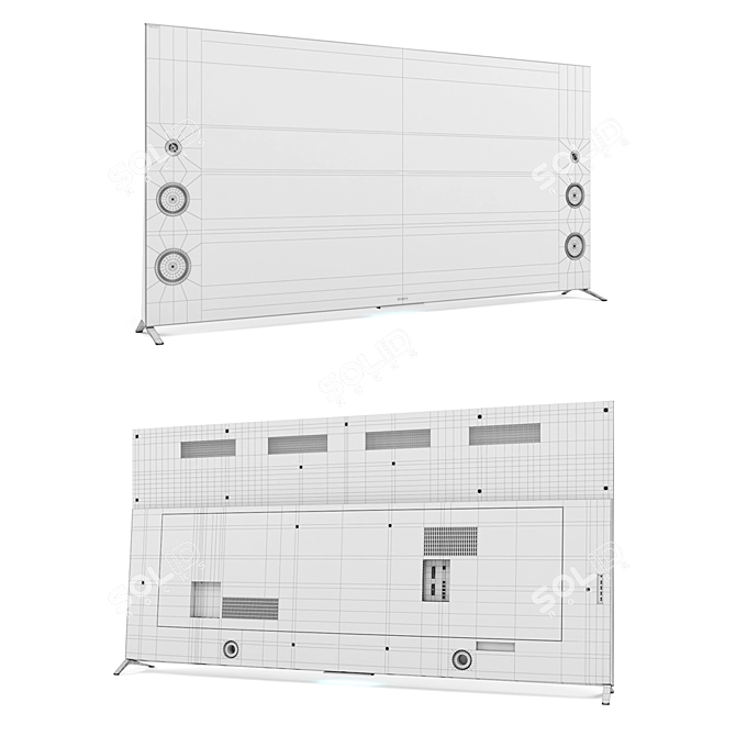 Sony X94C X93C 4K Ultra HD Smart TV 3D model image 3