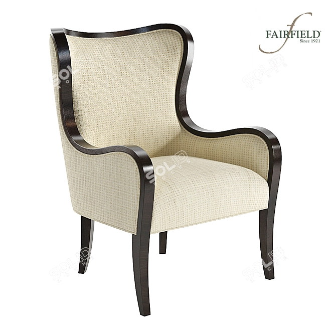 Fairfield Wing Chair 5158-01: Classic Elegance for Your Living Space 3D model image 1