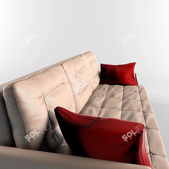 Elegant Richard Sofa: Add Charm to Your Space 3D model image 2