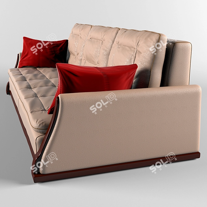 Elegant Richard Sofa: Add Charm to Your Space 3D model image 3