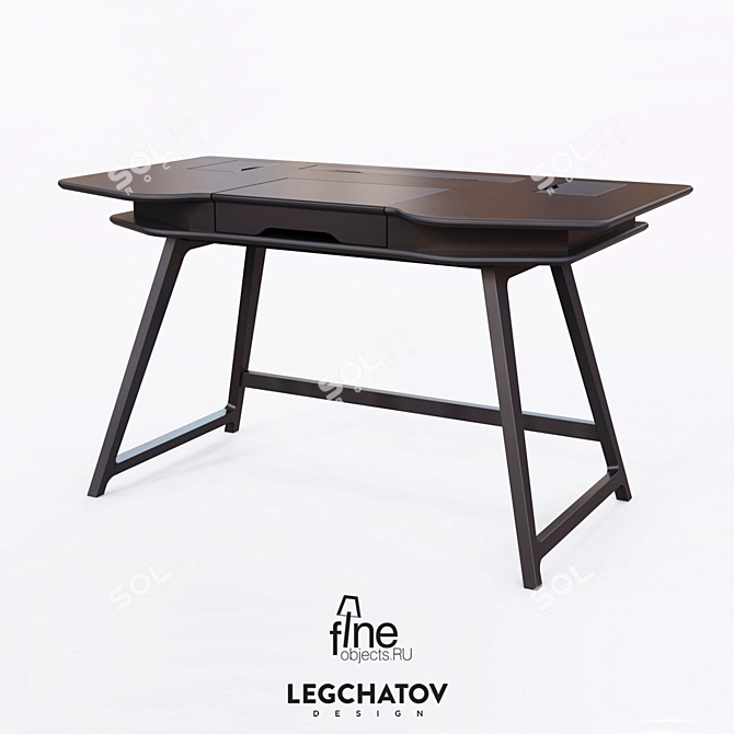 Sleek 2.0 Gaming Desk 3D model image 1