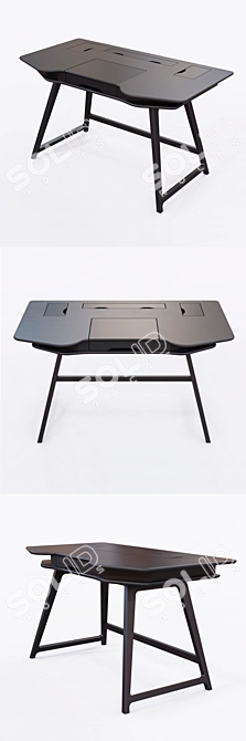 Sleek 2.0 Gaming Desk 3D model image 2