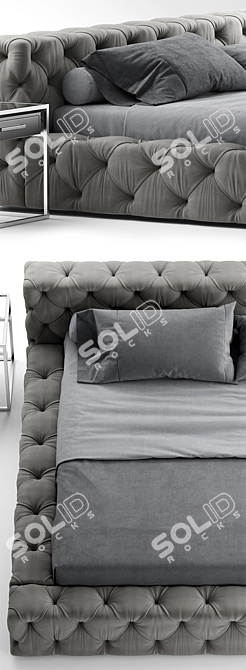 Soho Bed: Restorative Elegance 3D model image 2