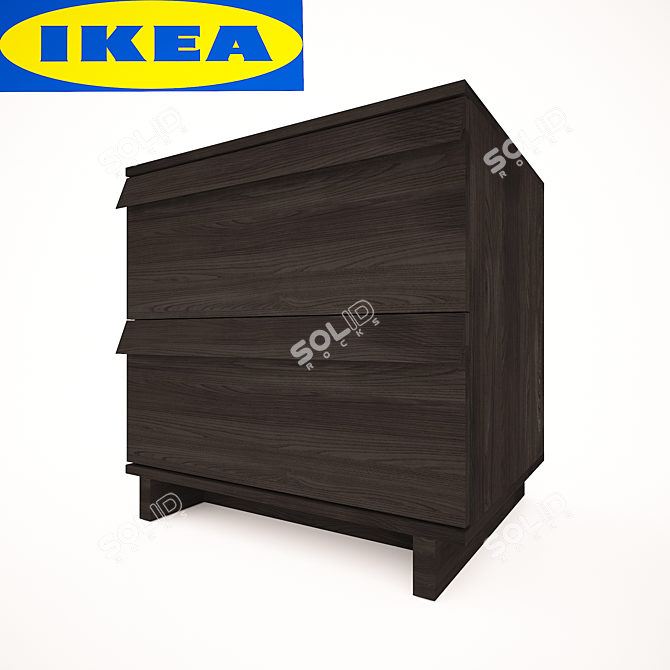 Modern Oppland Bedside Table 3D model image 1