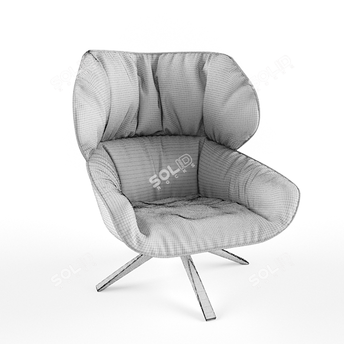 Stylish Armchair by B&B Italia 3D model image 3