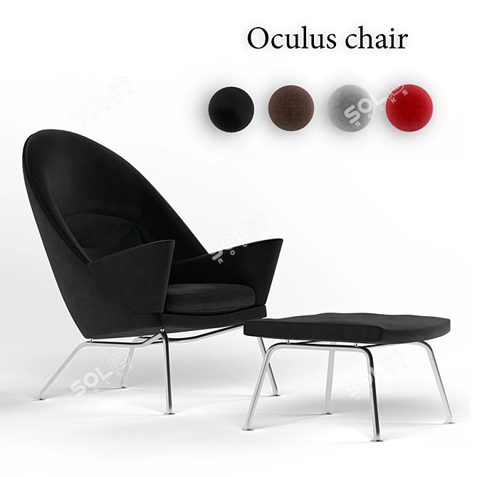 Oculus Chair: Dynamic and Versatile 3D model image 1