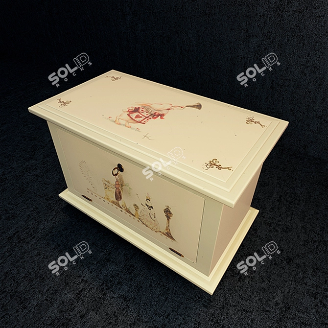 Stylish Alice Chest 3D model image 2