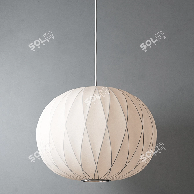 Stylish Criss Cross Bubble Lamp 3D model image 2
