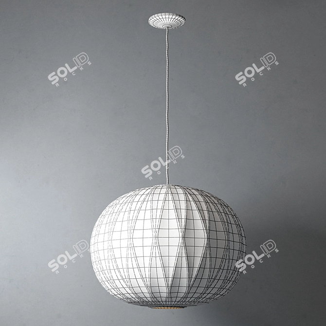Stylish Criss Cross Bubble Lamp 3D model image 3