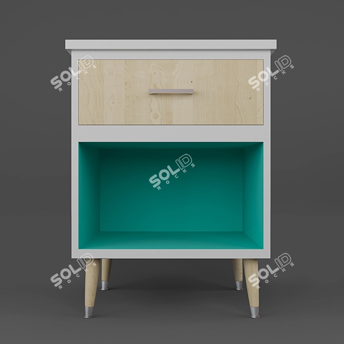 Scandi Chic Cabinet 3D model image 2