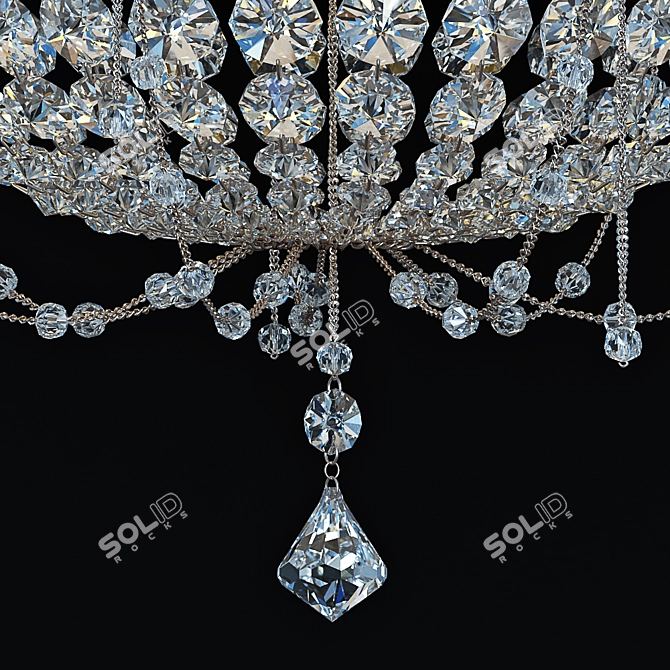 Schonbek Chrysalita Crystal Pendant 3D model image 2