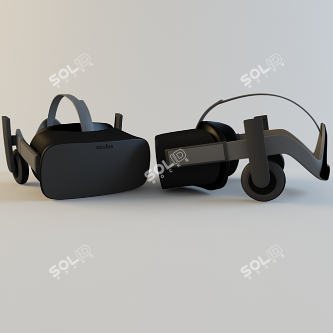 Virtual Reality Oculus Rift CV1 3D model image 1