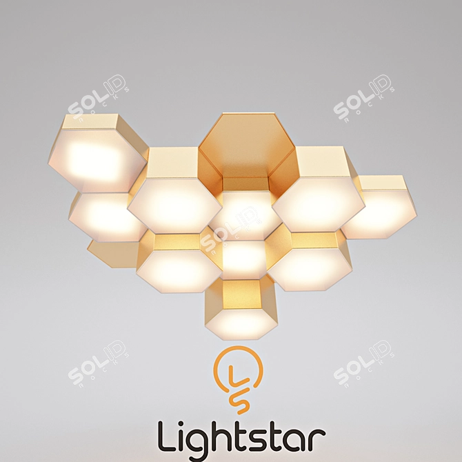 Modern Ceiling Chandelier Lightstar 750123 3D model image 1