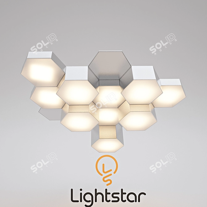 Modern Ceiling Chandelier Lightstar 750123 3D model image 2