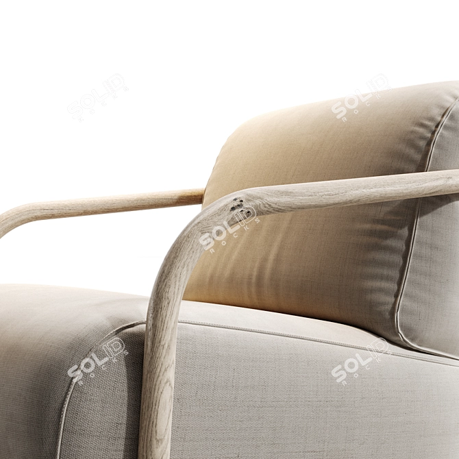 Sleek Corona Chair: Thonet 2001 3D model image 2