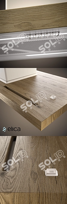 Innovative Elica BIO Island Hood 3D model image 2