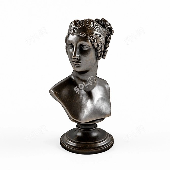 Elegant Chelini Art Sculpture 3D model image 1