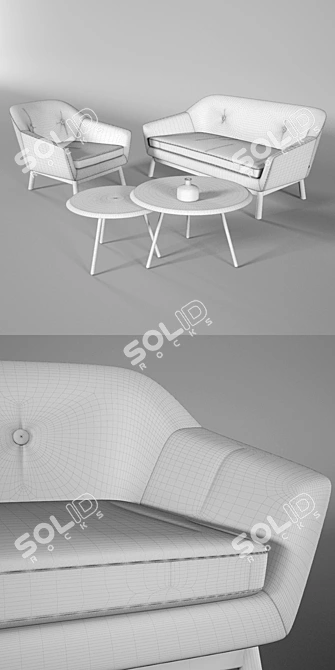 Elevate Your Space with Peppy Sofa 3D model image 3