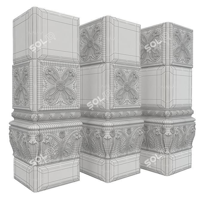 Elegant Rialto Vallelunga Ceramic Tile 3D model image 3