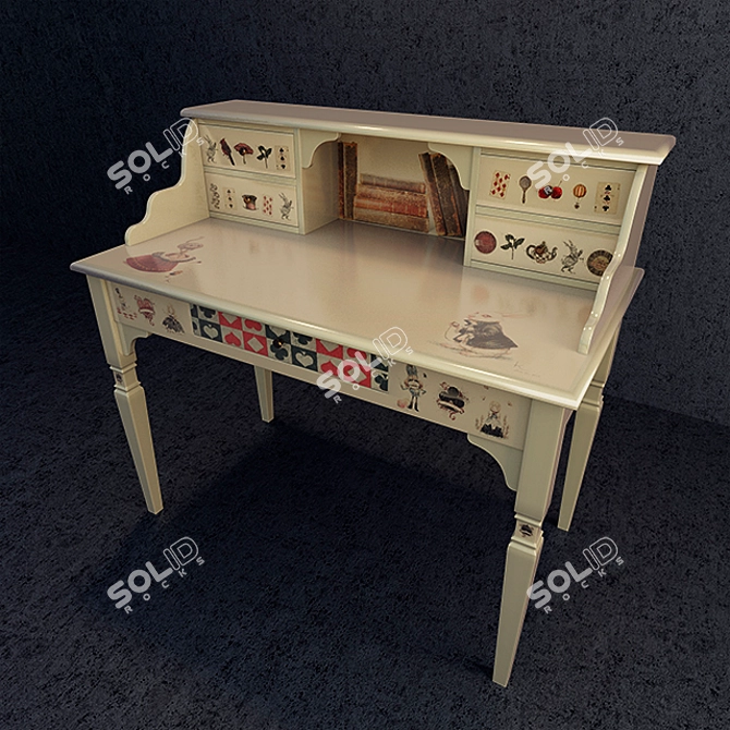 Alice Office Desk 3D model image 2