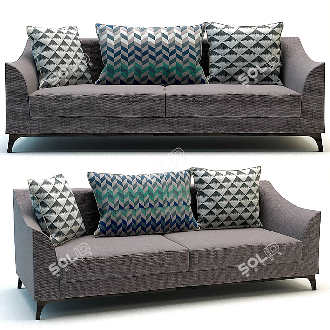 Supreme Comfort Sofa 3D model image 1