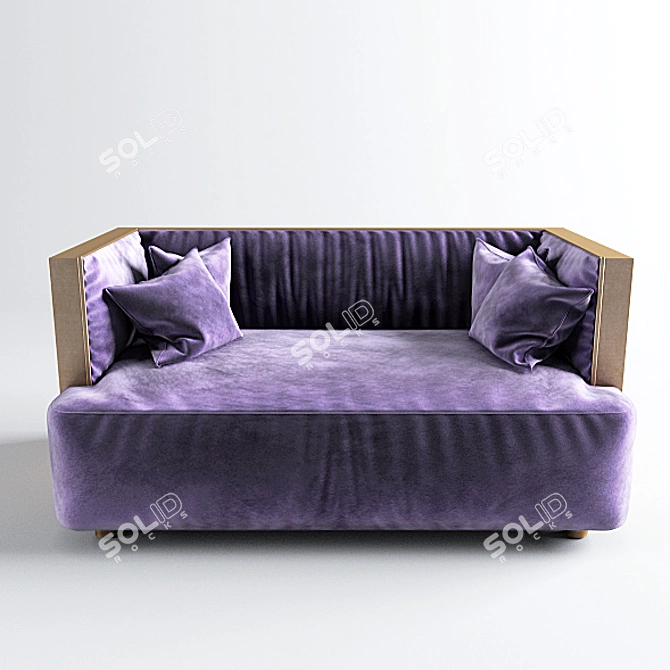 Promemoria Boccaccio Sofa: Elegant and Comfortable 3D model image 1