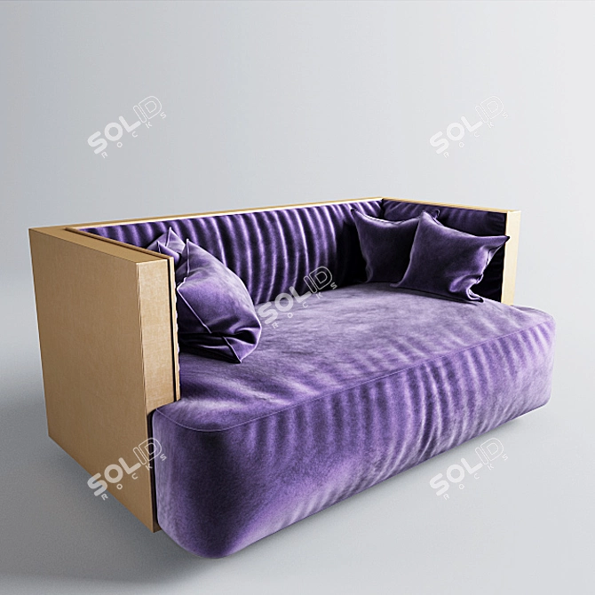 Promemoria Boccaccio Sofa: Elegant and Comfortable 3D model image 2