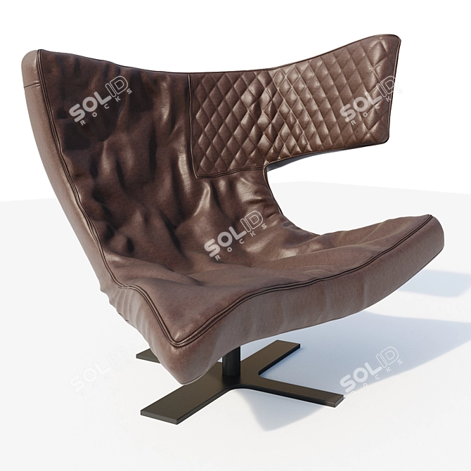 Cozy Roxy Armchair: Perfect Comfort for Your Home 3D model image 1