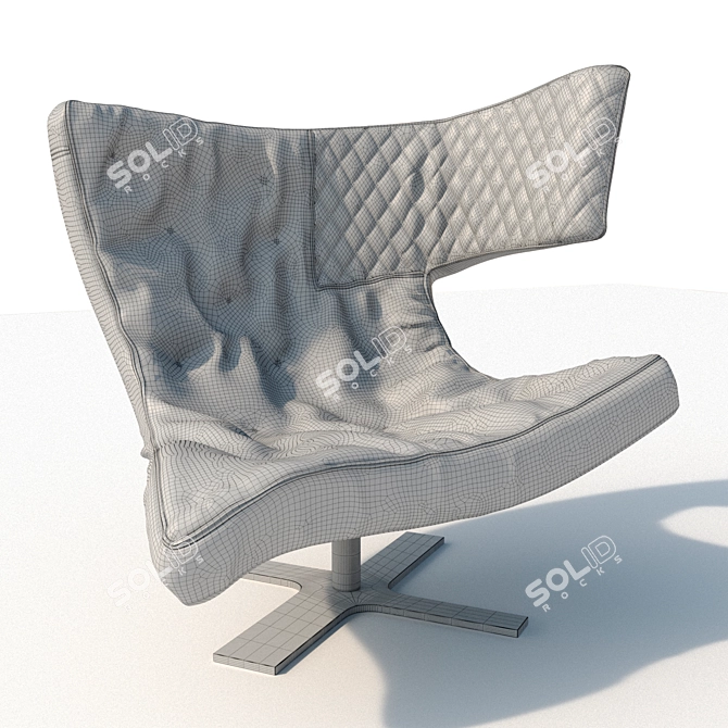 Cozy Roxy Armchair: Perfect Comfort for Your Home 3D model image 2