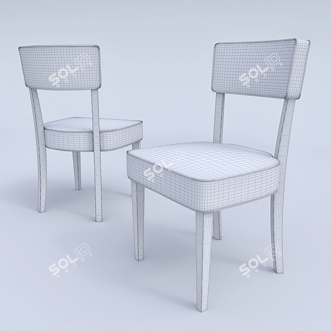 Elegant MHLIVING Egoist Chair 3D model image 3