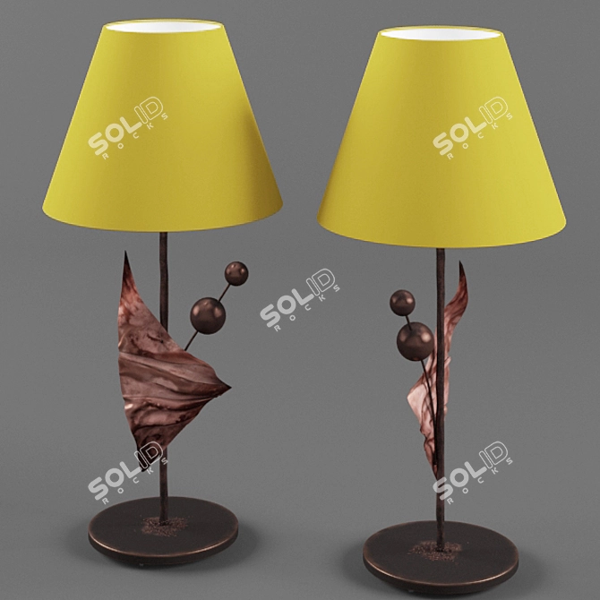 Gialo Table Lamp - 400x860 (h) 3D model image 2