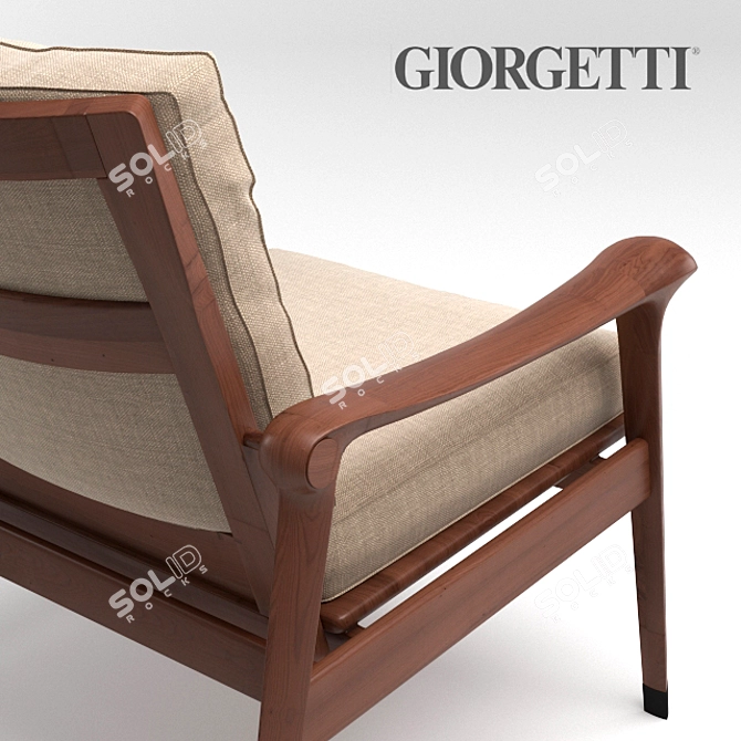 Giorgetti Denny: Sleek and Sophisticated Design 3D model image 2
