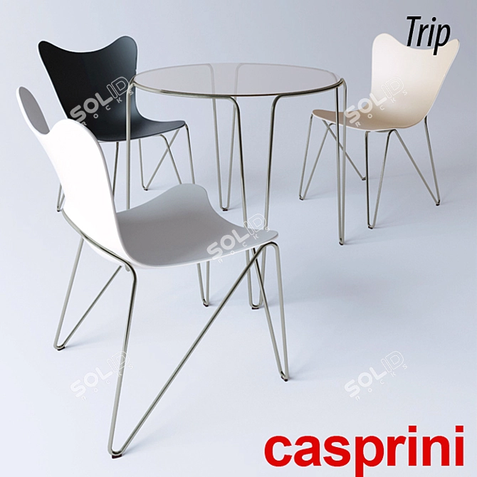 Italian Modern Chair | Casprini Collection 3D model image 1