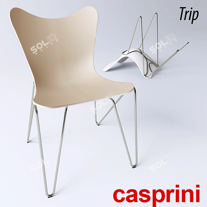 Italian Modern Chair | Casprini Collection 3D model image 2