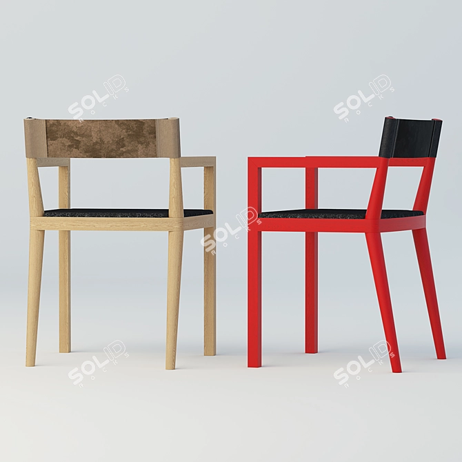 PrivalovDESIGN's ONE-1 Stool 3D model image 2