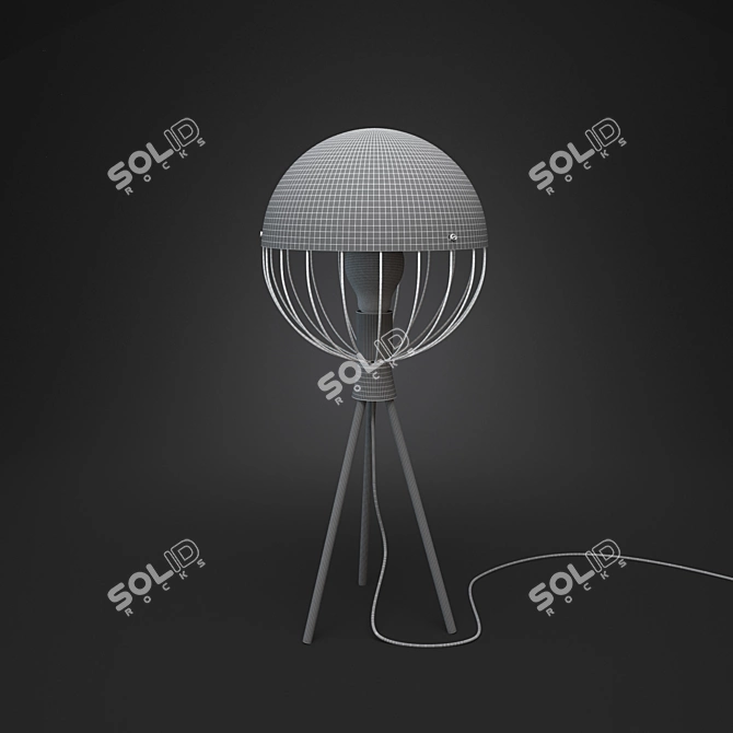 Grid Table Lamp - Modern Design for Your Space 3D model image 2
