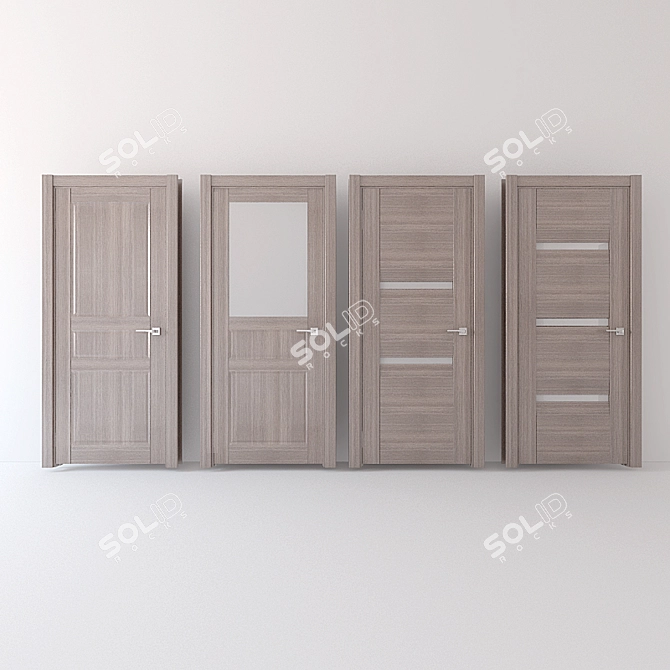 Eco Dorian Interior Doors: Modern Collection 3D model image 1