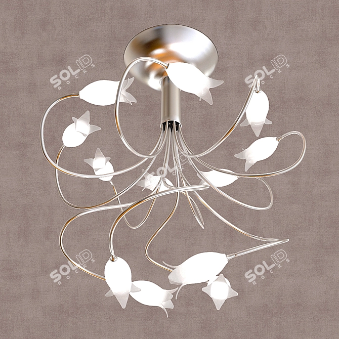 Italian-made Lussole Laubello LSA-3383-12: Elegant Lighting Solution! 3D model image 1