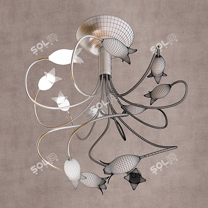 Italian-made Lussole Laubello LSA-3383-12: Elegant Lighting Solution! 3D model image 2