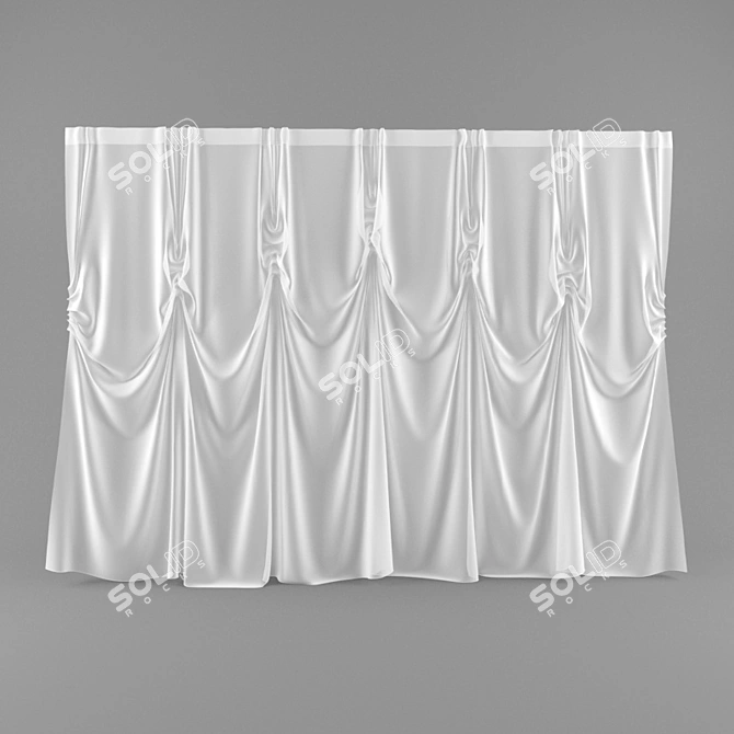 Title: Versatile Archive Curtains 3D model image 1