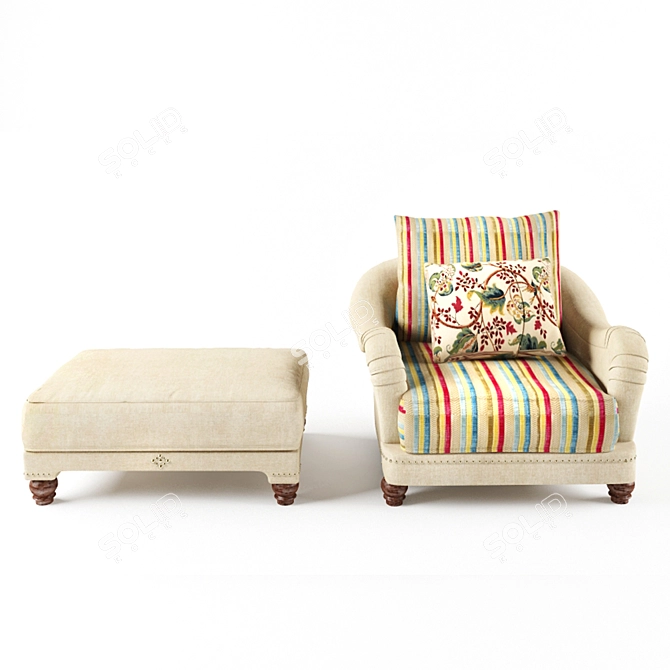 RoyBosh Batler Sofa Set 3D model image 3