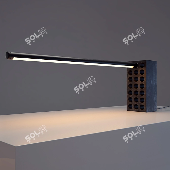 Brick Lamp: Illuminating Design Brilliance 3D model image 1