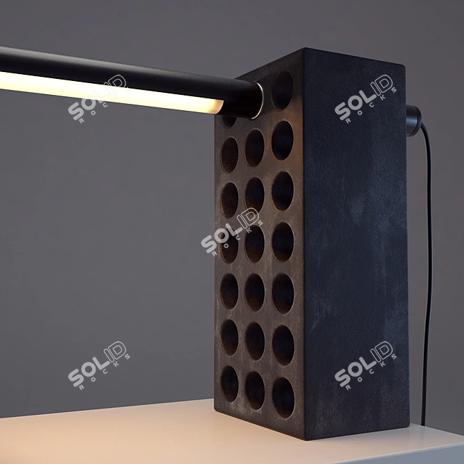 Brick Lamp: Illuminating Design Brilliance 3D model image 2