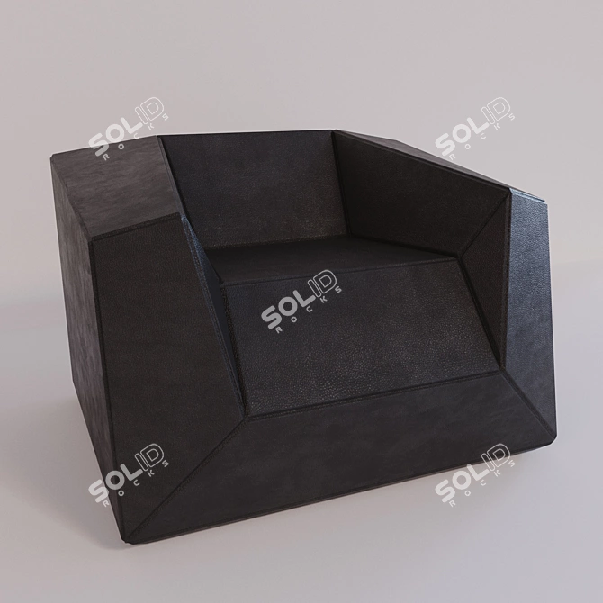 FX10 Designer Lounge Chair  3D model image 1