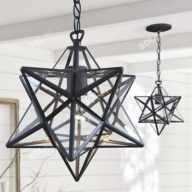 Charlton Pendant: Elegant Lighting Fixture 3D model image 2