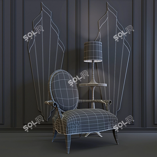 Elegant Christopher Guy Interior Set 3D model image 2