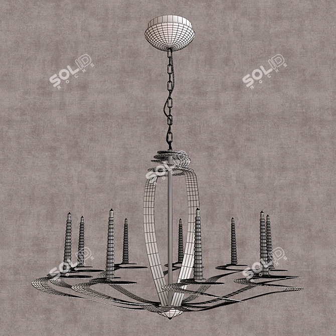 Lux Beatrice Chandelier 3D model image 2
