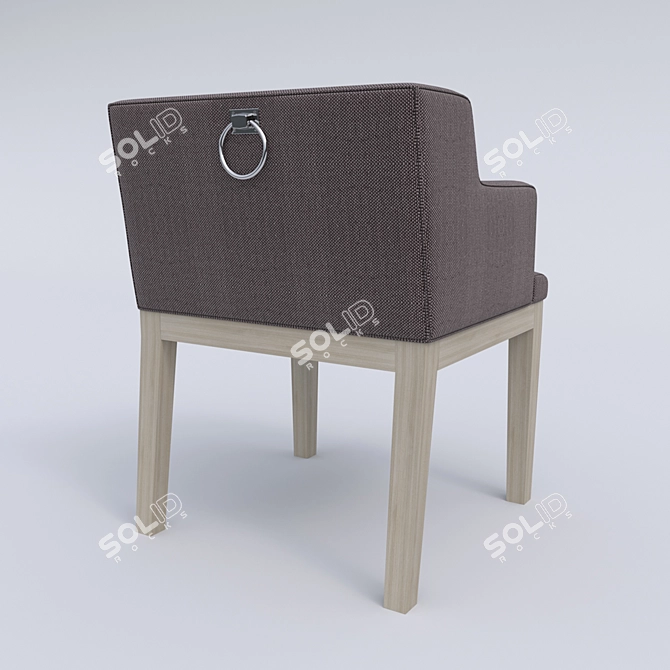 MHLIVING Hardwood Chair: Elegant and Versatile 3D model image 2