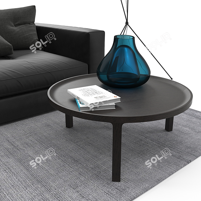 Modern Ligne Roset Bergame Sofa Set 3D model image 2